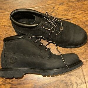 Timberland Men's Dark Leather Ankle Boots